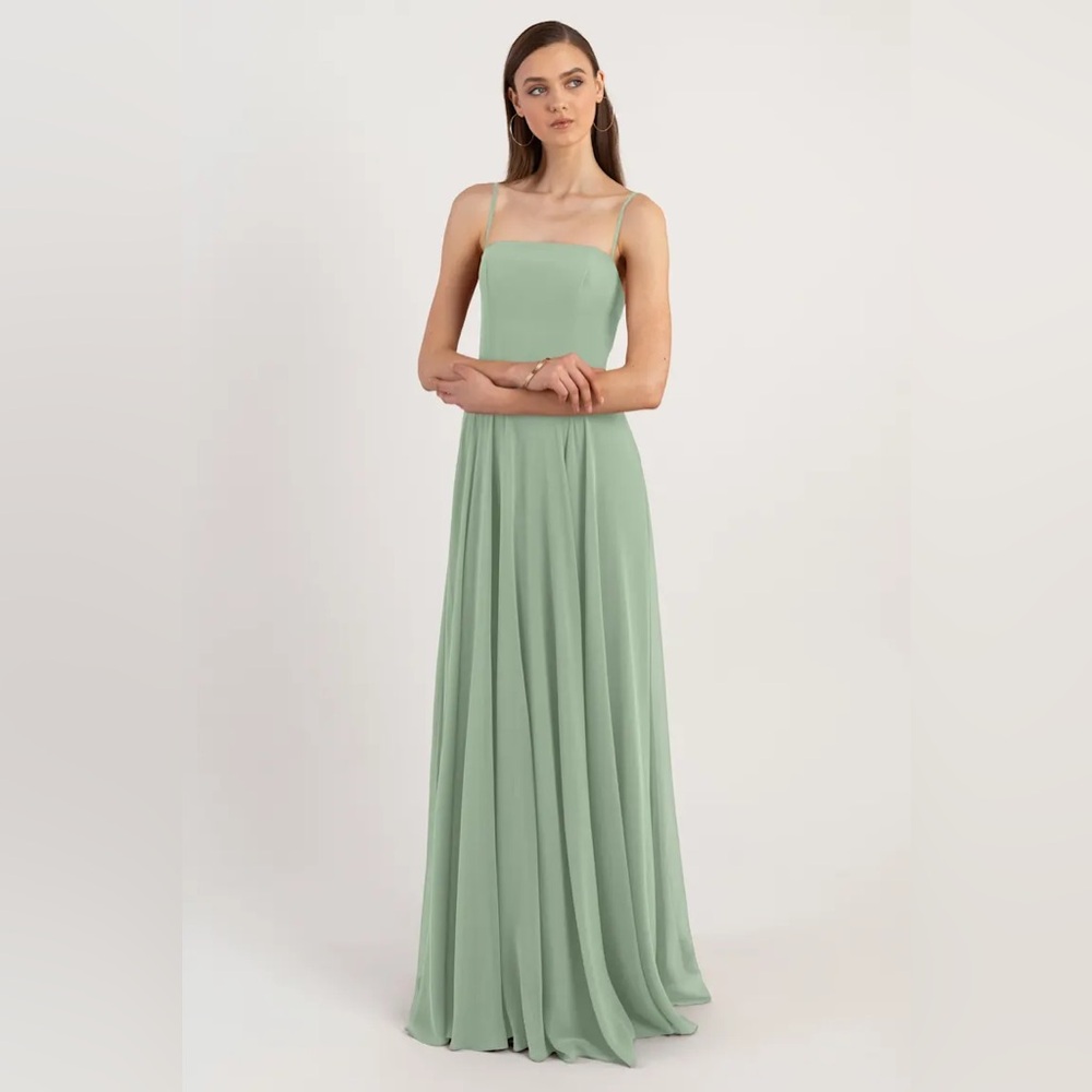 Jenny Yoo Bridesmaid dress in color seaglass